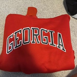 red georgia hoodie size large